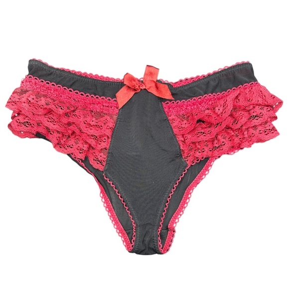 NWT Honeydew Intimates Red Ruffled Panties Underwear - Size Large - Picture 1 of 3